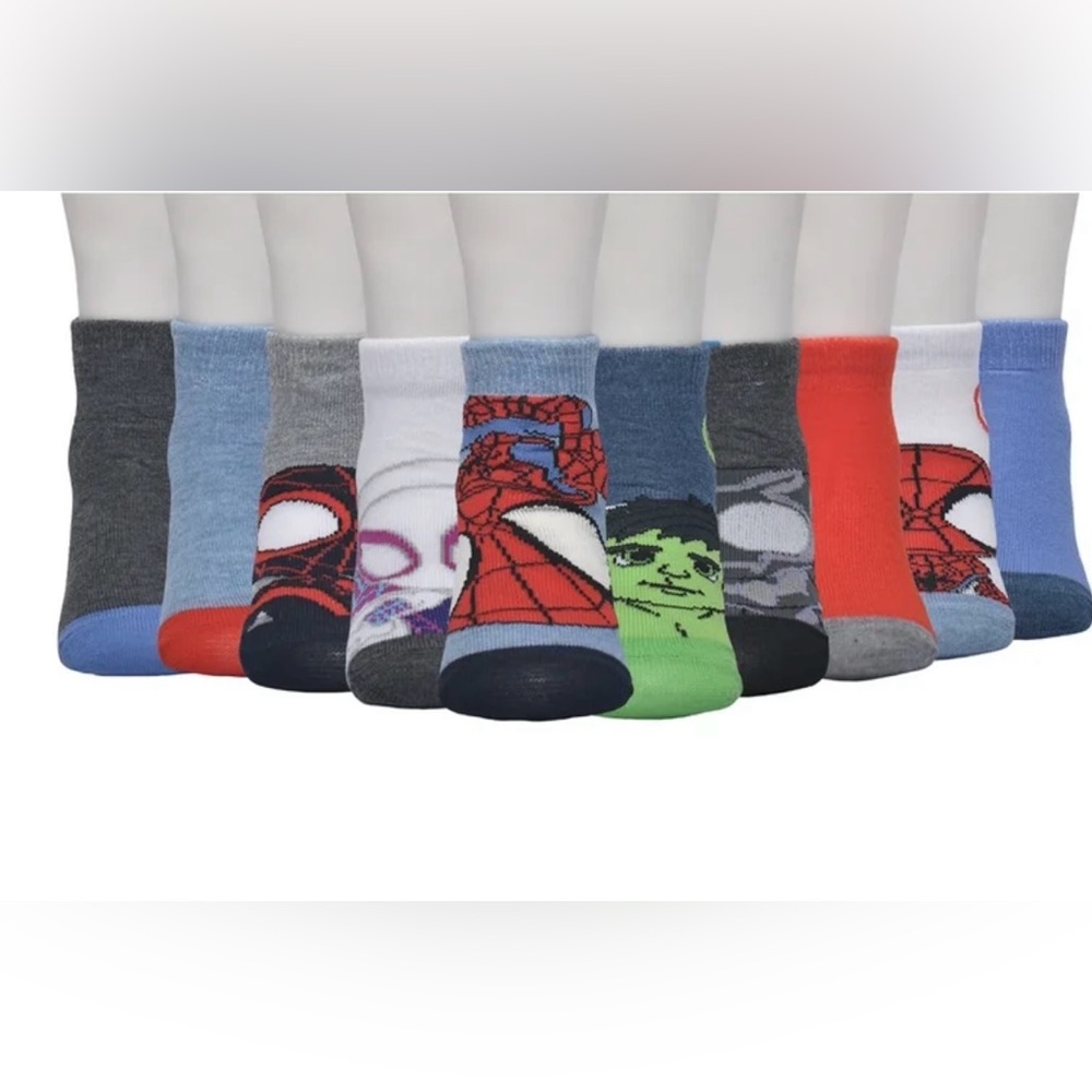New spider man toddler ankle socks size 2T-3T - Picture 3 of 6
